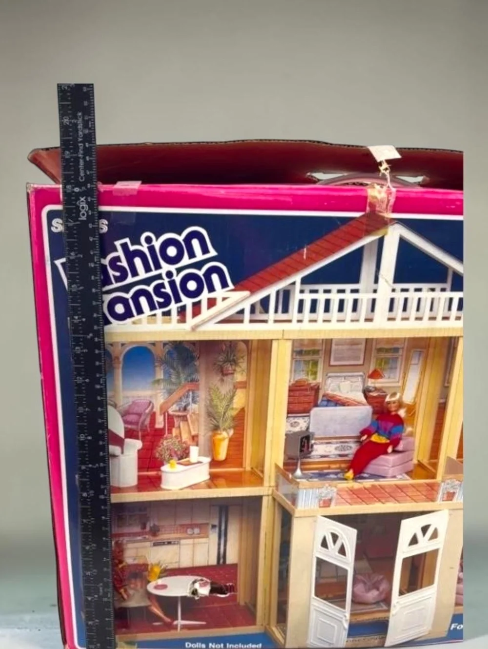 Sears Fashion Mansion Complete Play Set Vintage Dollhouse Boxed